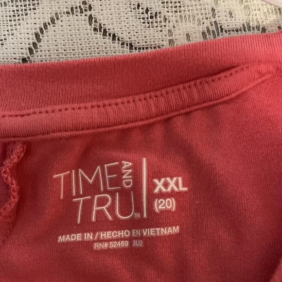 Time & Tru Knit Dress Sleeveless Size 20 Faded Rose Color NWT - Picture 2 of 9